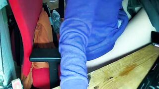 Masterbating on hidden webcam