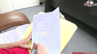 Dark Haired with natural hooters picked up from a long cock