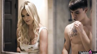 Long titted new stepmom mom Rachel Cavalli get cozy with