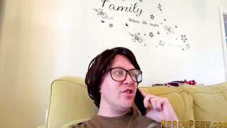 Panties hoe eats penis and creampie