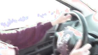 Frina vehicle has broken auto navigator. Beauty blonde milf mom