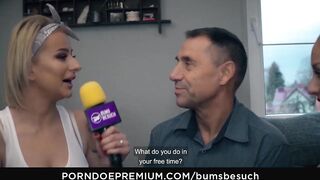 BUMS BESUCH - Big Titted German porn star Dana Jayn fucks
