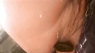 Oil and cream inside my booty for the first time