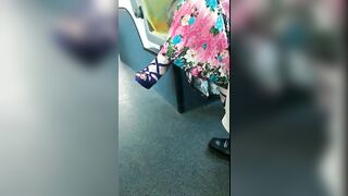 Bus high heels bimbo two