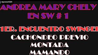 Mary Chely Andrea fiance into her first swinger encounter