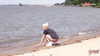 MyDirtyHobby - Amateur Goddess blonde outdoors anal compilation