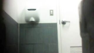Adorable Blonde Toilet Spy