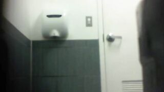Adorable Blonde Toilet Spy