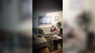 uncle caught on home security camera