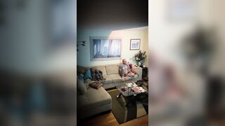 uncle caught on home security camera