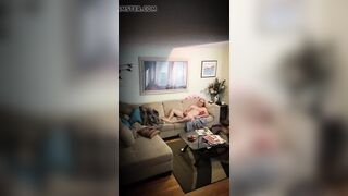 uncle caught on home security camera
