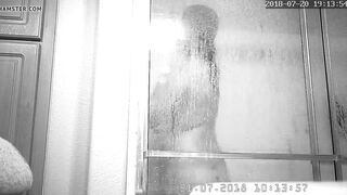 Beauty thick hispanic after shower