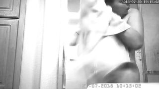 Beauty thick hispanic after shower