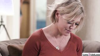 Cougar teaches step daughter to masturbate