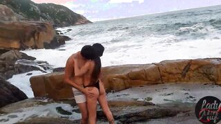 The paragliding instructor caught him eating her butt on the