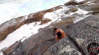 The paragliding instructor caught him eating her butt on the
