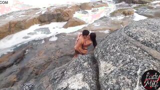 The paragliding instructor caught him eating her butt on the