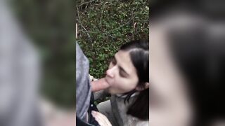 Forest Head OUTSIDE point of view DEEP THROAT