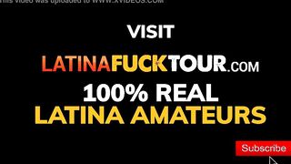 Hispanic takes every inch of dick into her booty blows