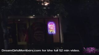 Tanned College Women Bares Big Boobs While Streaking
