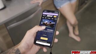 Stepson helps his hrony stepmom fullfil her porn fantasy