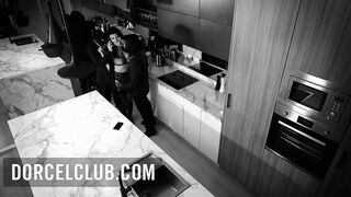 Sensual evening under scene surveillance for Ania Kinski