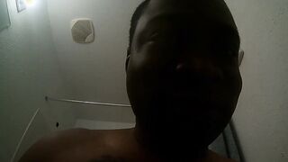 Solo Bbcs shower masturbation until cum with anal plug and