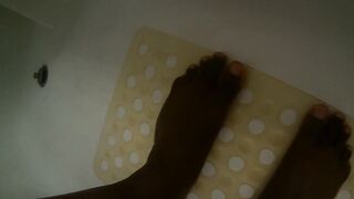 Solo Bbcs shower masturbation until cum with anal plug and