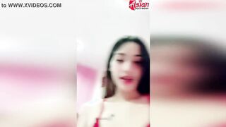 Thai Beauty is stripping & touching herself