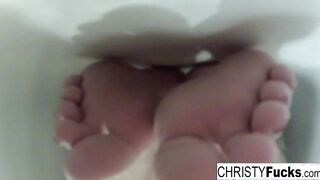 Cutie Makeup Room Tub BTS With Bombshell Christy Mack