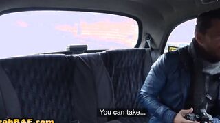 Bigboobs cabbie boned on the backseat by her passenger