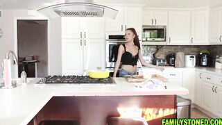 My mature stepsister rides my huge meat