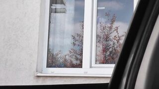 Auto porn video – Outdoor nudity. Driver vehicle taxi saw nude Milf into pantyhose