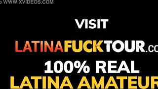 Amateur dark haired hispanic is a doggy style winner rides huge