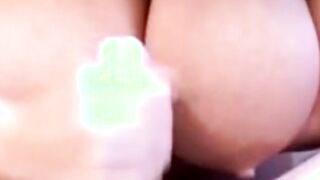 Ginat Boob Ginger Jacks Off Dick With Gusto doing Perfect