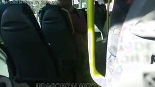 Best Friend Head on the Bus flashing melons risky outside