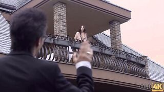 OLD4K. Russian cougar Lana Ray is passionately plowed by the