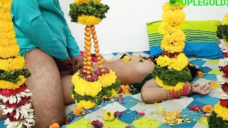 The honeymoon decorated with flowers was missing a lot