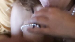 First time old mother blows stepson's penis