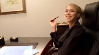 Squirting blonde babe and behind the scenes