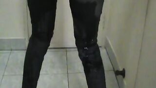 Peed inside my jeans! Close and mega soak!