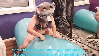 jumping on my infla noodle and having fun with my snatch