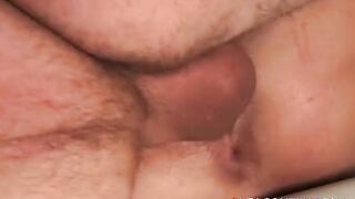 Ebony and White college cunt with mouth sharing rough penis