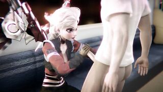Elsa Cyberpunk 2077 - Frozen porn crossover