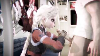 Elsa Cyberpunk 2077 - Frozen porn crossover