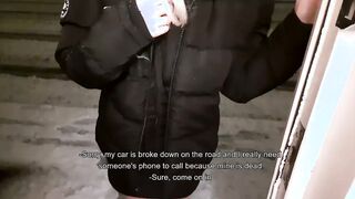 Desperate stranger blows me off and let me fucked her
