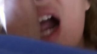 First time mother blows stepson's penis and makes him cum