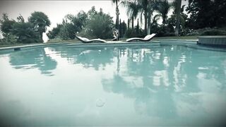 Outside Pool Sex On A sexy Day