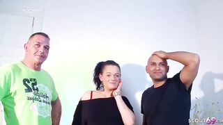 Cuckold Hubby Join into First MMF Threesome with own German