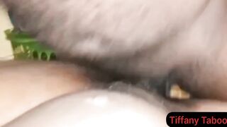 Pregnant cougar squirts and begs for cum into cunt